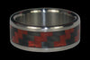 Red Carbon Fiber Titanium Ring Bands - Hawaii Titanium Rings
 - 2