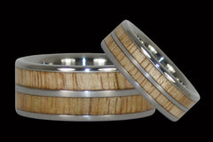 Mango Wood Titanium Rings - Hawaii Titanium Rings
 - 1