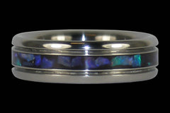 Australian Titanium Ring Band with Channels - Hawaii Titanium Rings
