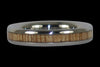 Thin Titanium Rings with Mango Wood Inlay - Hawaii Titanium Rings
 - 3