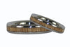 Thin Titanium Rings with Mango Wood Inlay - Hawaii Titanium Rings
 - 2